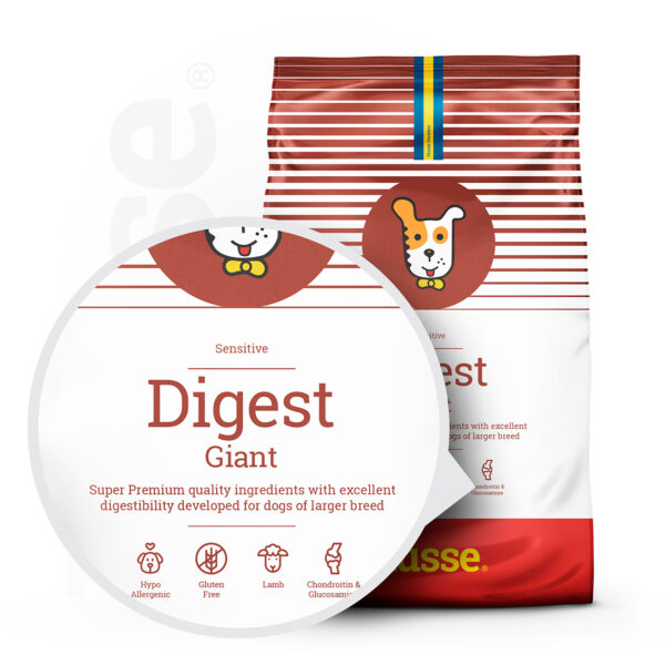 Digest Giant Sensitive sausas maistas šunims - Paveikslėlis 2