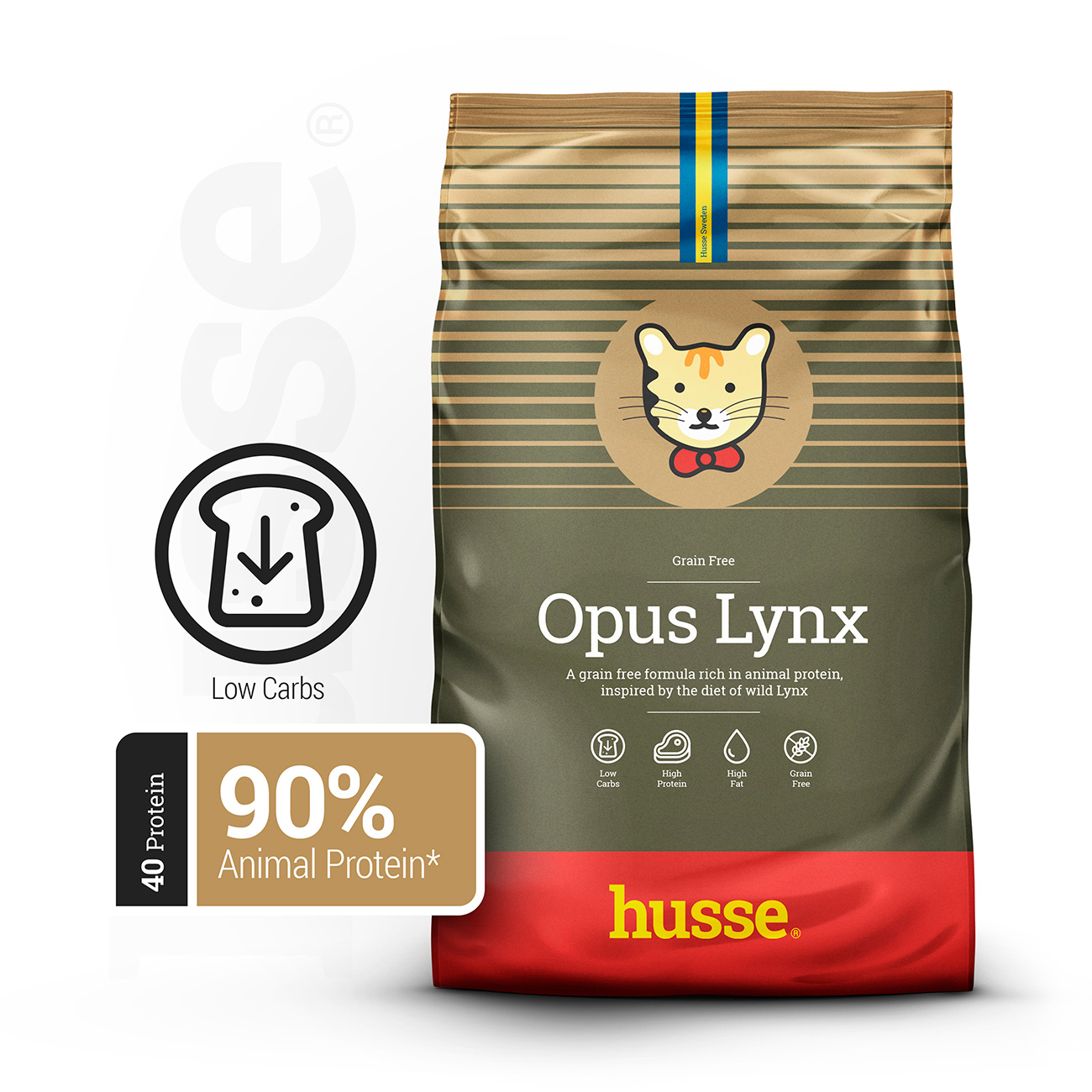 Opus Lynx sausas maistas katėms 2-7 kg