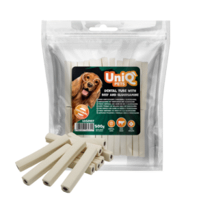 UNIQ PETS dental tube šunų skanėstai su jautiena ir gliukozaminu 500 g