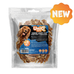 UNIQ PETS šunų skanėstai su vištiena ir žuvimi 500g