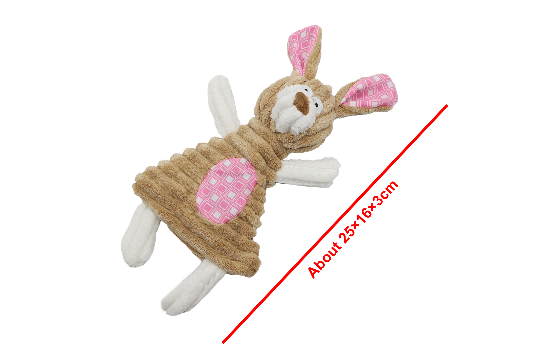 UNIQ PETS pliušinis žaislas triušis 25x16 cm - Image 3