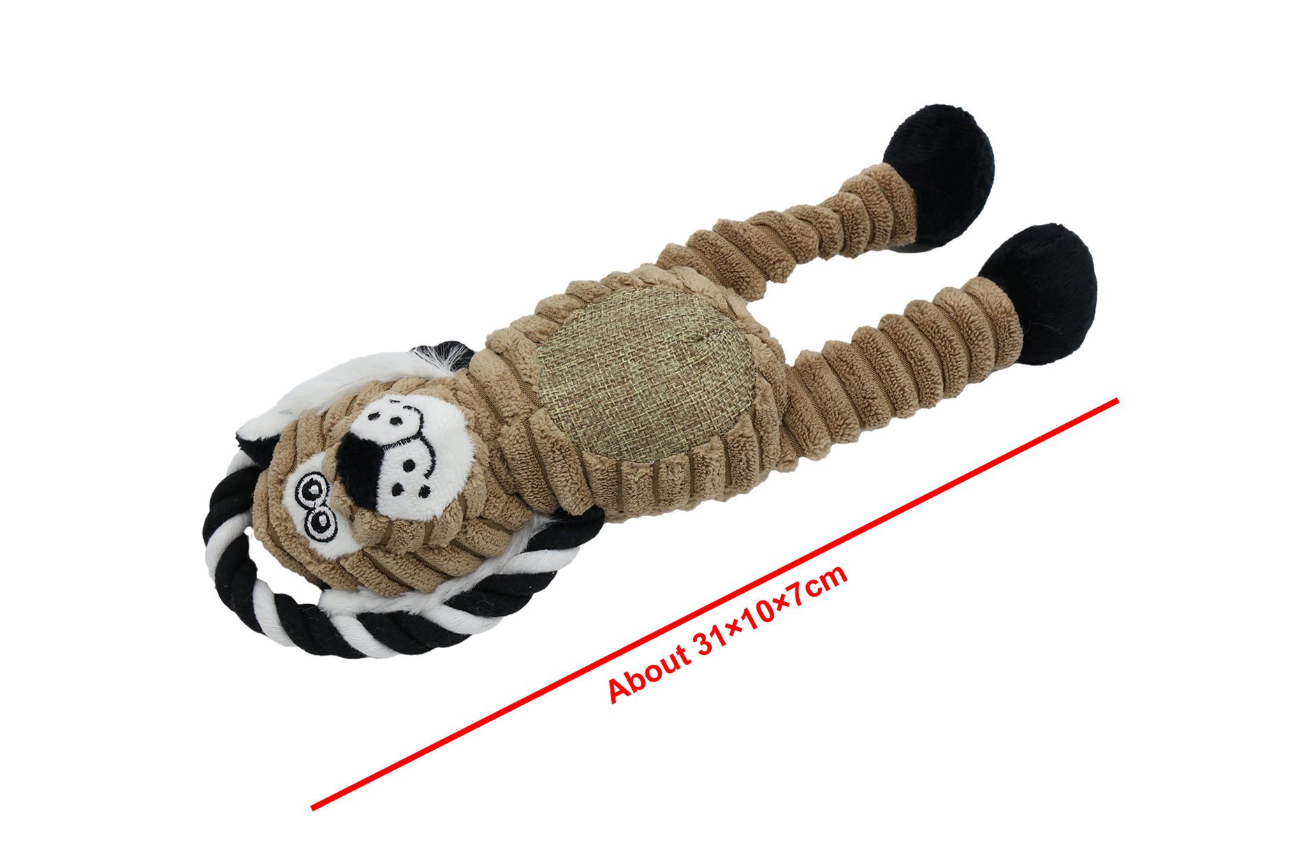 UNIQ PETS minkštas žaislas šunims – Liūtas 31×10 cm - Image 3