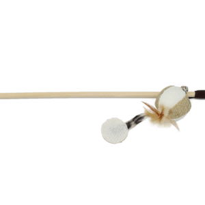 UNIQ PETS – katės žaislas meškerė su pliušiniu kamuoliuku