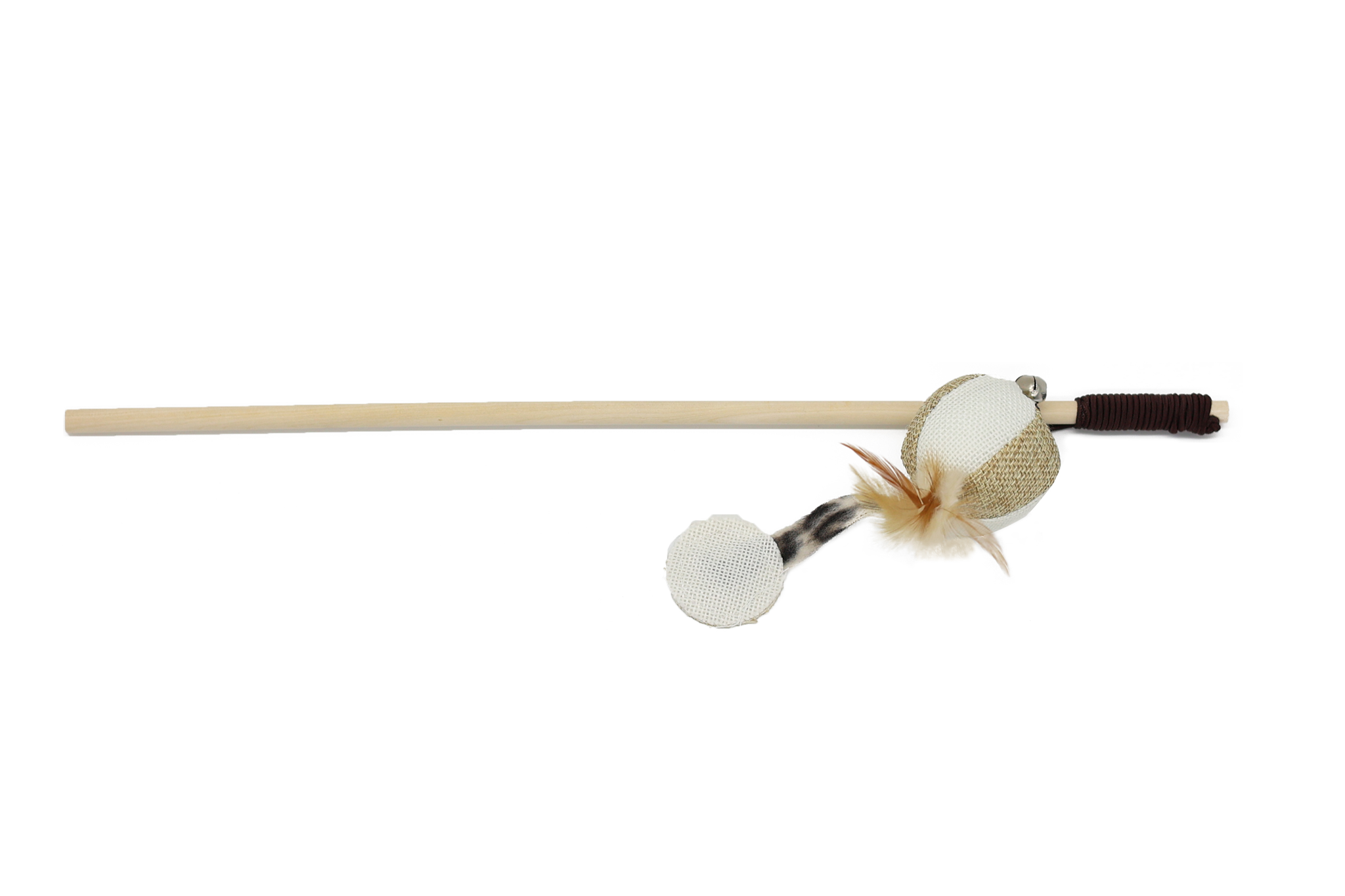 UNIQ PETS – katės žaislas meškerė su pliušiniu kamuoliuku