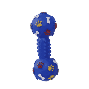 UNIQ PETS vinilinis šunų žaislas hantelis su cypuku 14 cm