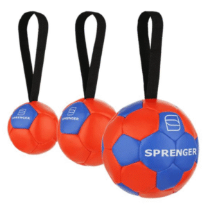 Odinis šuns žaislas – kamuolys su kilpa, Sprenger