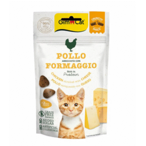 Gimcat Crunchy Snacks Chicken; Cheese skanėstai višta/sūris 50g