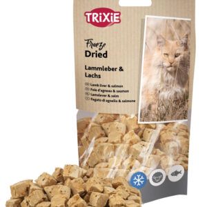 Trixie Šaldytos-džiovintos ėriukų kepenys ir lašiša, 25g