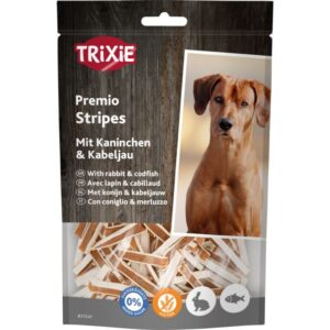 TRIXIE PREMIO triušienos ir žuvies lazdelės, 100 g (pak.6)
