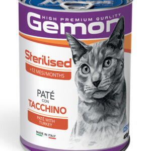 Gemon sterilized kons. paštetas suaugusioms katėms su kalakutiena 400g
