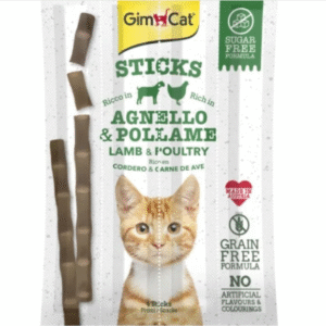 GimCat Sticks begrūdės lazdelės, su paukštiena (4 vnt)