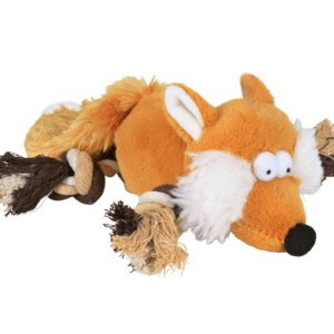 Trixie žaislas šuniui "Lapė su virve", pliušas, 34 cm