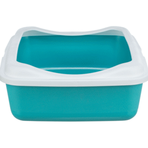 Trixie Classic Kačių tualetas su kraštais, 37x15x47 cm, tams. žalias/baltas