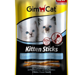 GimCat Kačiukų lazdelės su kalakutiena; kalcis (3 vnt.)“