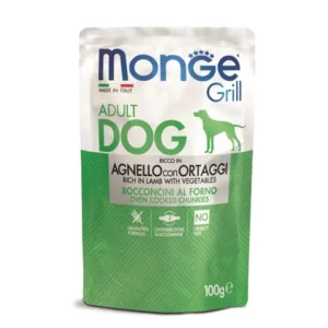 Monge Grill konservuotas pašaras šunims su ėriena 100g