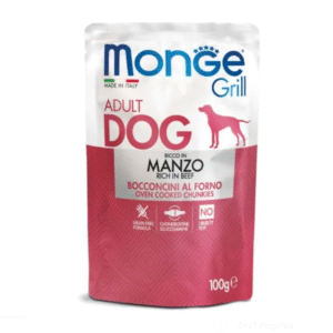 Monge Grill konservuotas pašaras šunims su jautiena 100g