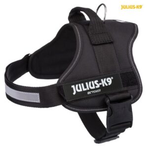 K9 petnešos šunims, 2XL/3: 82-116 cm/50 mm, juodos