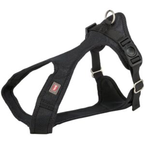 TRIXIE Comfort Soft touring petnešos, XXS-XS 25-35cm/15mm, juodos