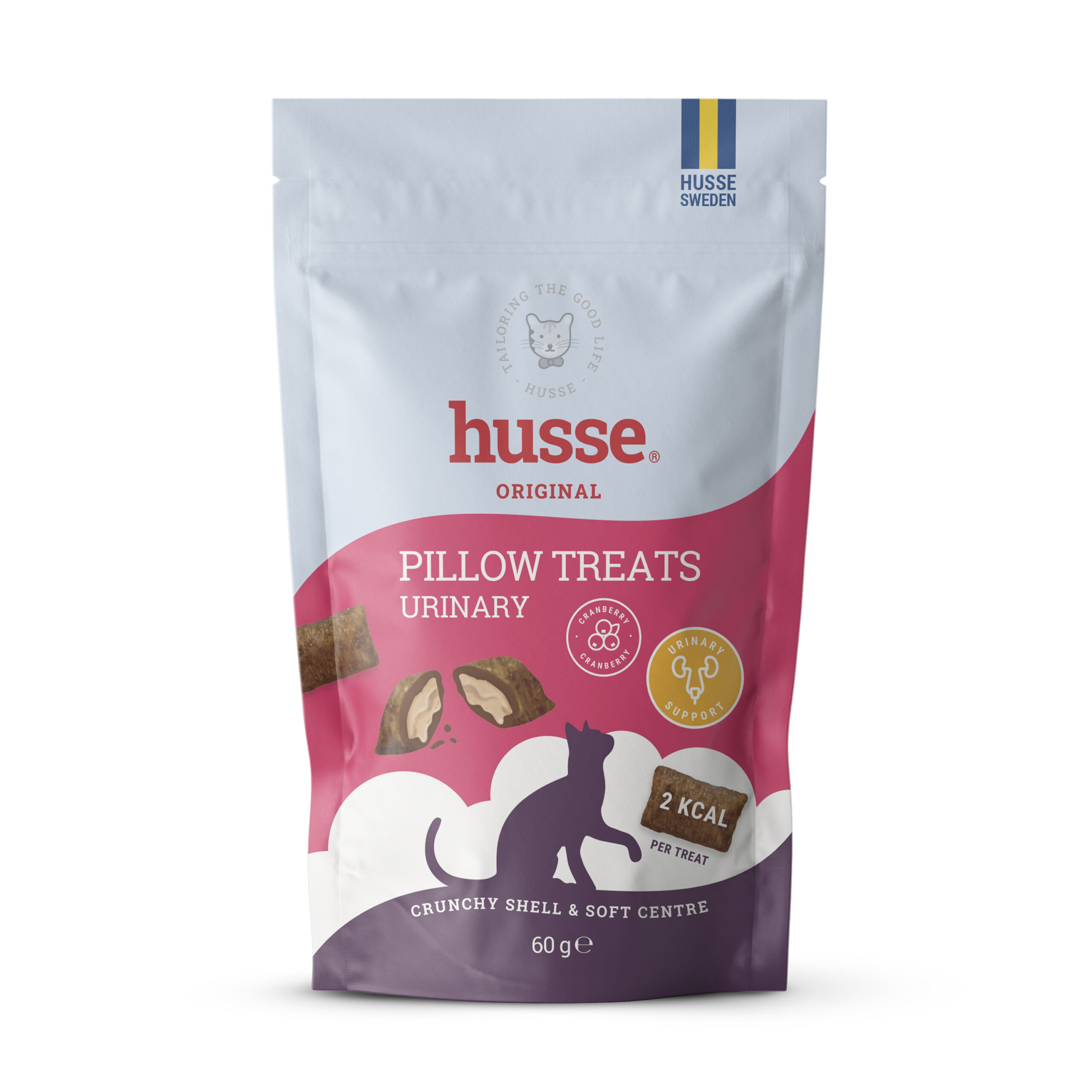 Husse užkandžiai katėms Pillow Treats Urinary, 60 g
