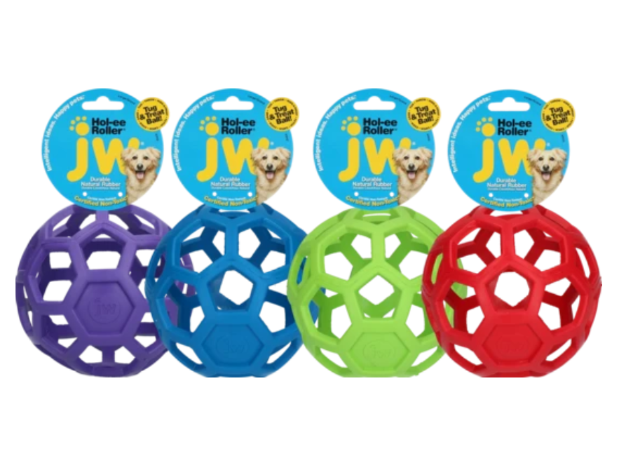 "JW Hol-ee Roller Grid Ball" tinklinis kamuolys šunims, 9-11,5 cm - Image 2