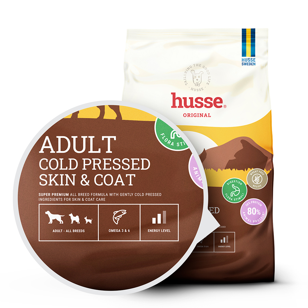 Husse Adult Cold Pressed Skin & Coat šunų pašaras su lašišų aliejumi, 7 kg - Image 4