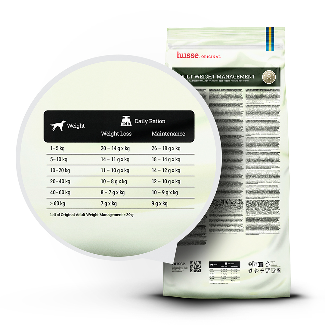 Husse Adult Weight Management sausas pašaras šunims, 7–12 kg - Image 3