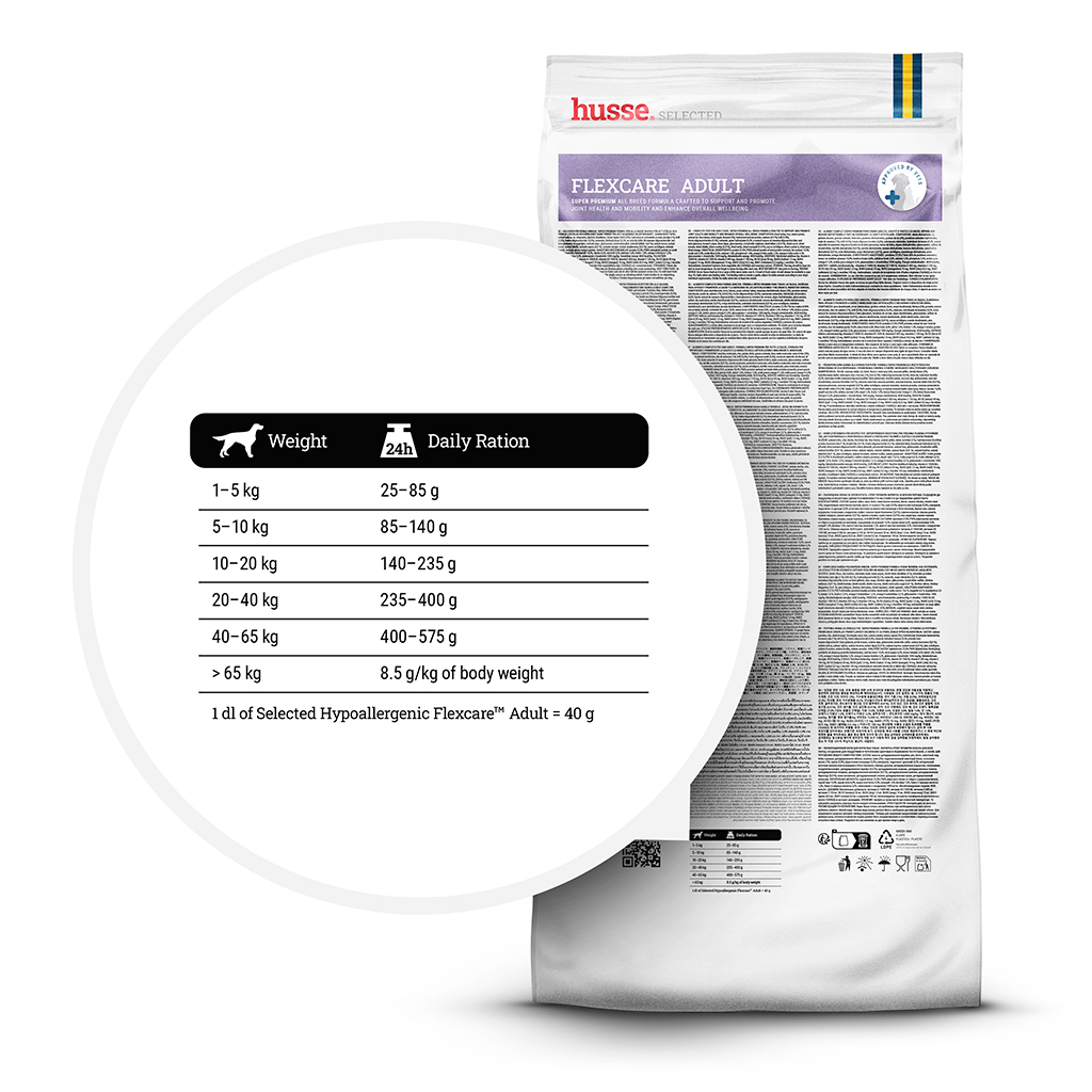 Hypoallergenic Flexcare™ Adult hipoalerginis sausas pašaras šunims, 7-12 kg - Image 3